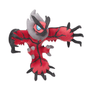 Peluche Yveltal 37cm inspirée du Pokémon légendaire avec ailes rouges et design fidèle