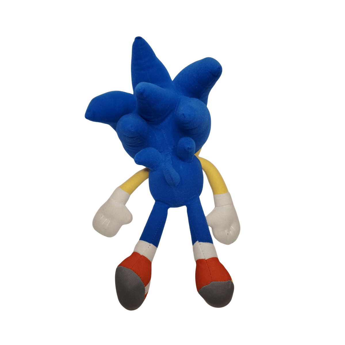 Peluche Sonic de 30cm, hérisson bleu emblématique avec baskets rouges, parfait pour les fans de la série de jeu vidéo.