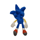 Peluche Sonic de 30cm, hérisson bleu emblématique avec baskets rouges, parfait pour les fans de la série de jeu vidéo.