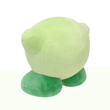 Peluche Kirby Vert de 15cm, personnage emblématique de Nintendo, vue arrière avec ses pieds verts.