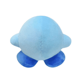Peluche Kirby Bleu de 15cm montrant l'arrière, le compagnon de jeu parfait pour les fans de Nintendo.