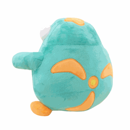 Peluche Ampibidou 12cm inspirée du Pokémon avec corps élastique et nombril-dynamo générant de l'électricité